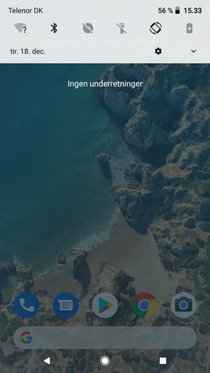 Aktiver topmenuen igen
