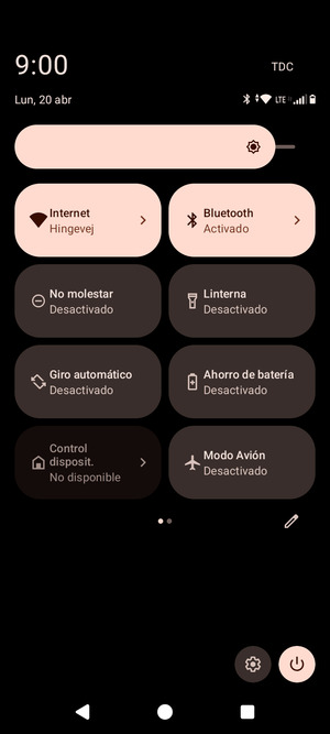 Selecionne Internet