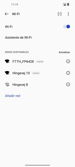 Seleccione la red inalámbrica a la que desea conectarse