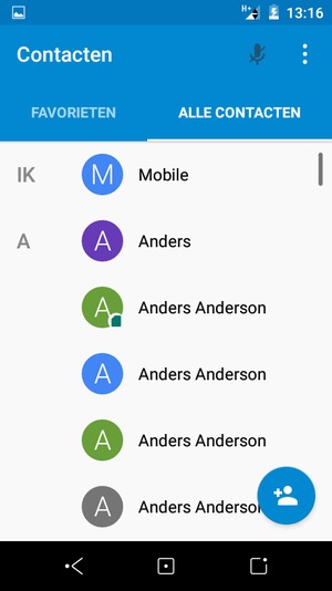 Selecteer de Menu-knop