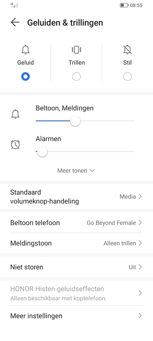 Selecteer uw voorkeursoptie
