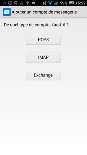 Sélectionnez Exchange