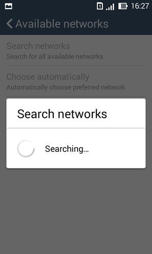 Wait for the search to finish