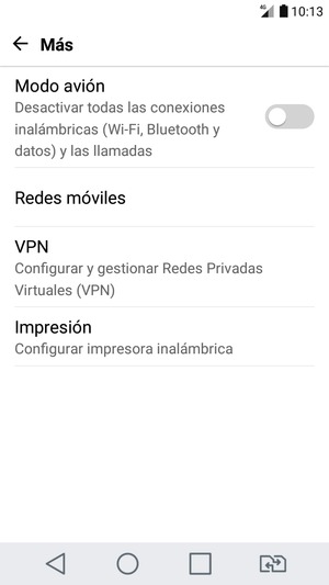 Seleccione Redes móviles