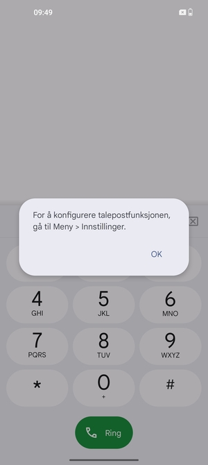Hvis personsvar ikke er innstilt, velg OK