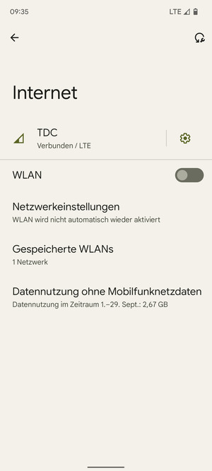 Schalten Sie WLAN ein