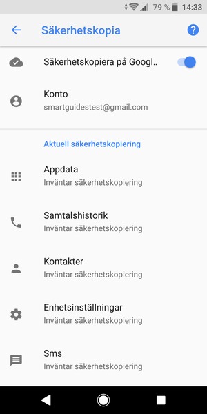 Välj Konto