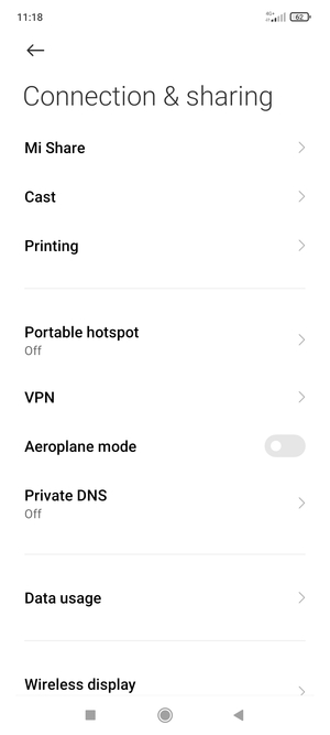 Select Portable hotspot