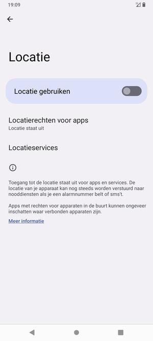 Schakel Locatie gebruiken uit