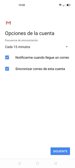 Seleccione SIGUIENTE