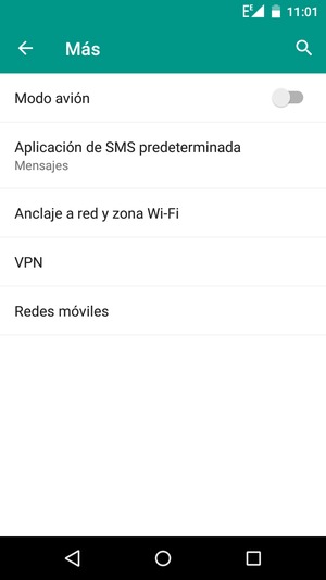 Seleccione Anclaje a red y zona Wi-Fi
