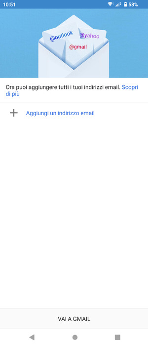 Seleziona Aggiungi un indirizzo email