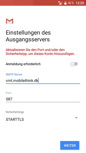 Wählen Sie Sicherheitstyp