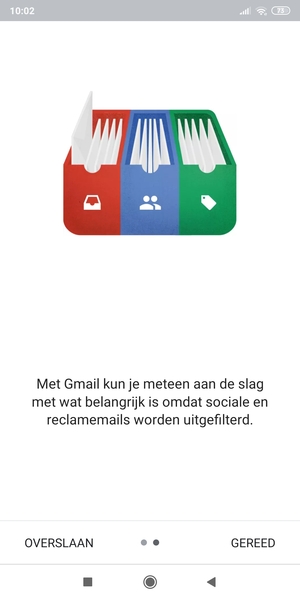 Selecteer GEREED