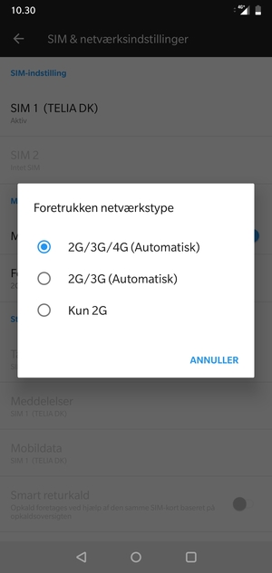 Vælg din foretrukne mulighed