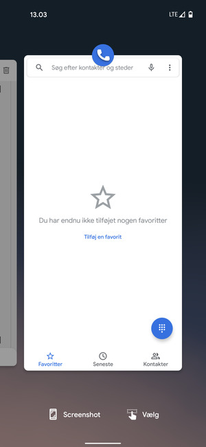 Swipe apps opad for at lukke dem
