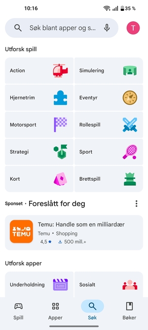 Velg Søk