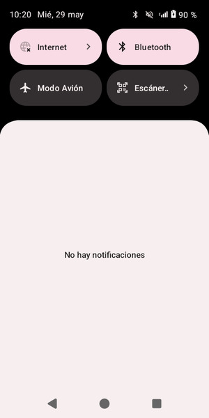 Deslice hacia abajo el menú superior de nuevo
