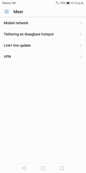 Selecteer Tethering en draagbare hotspot