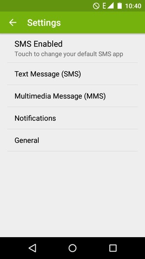 Select Text Message (SMS)
