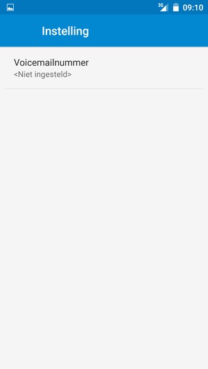 Selecteer Voicemailnummer
