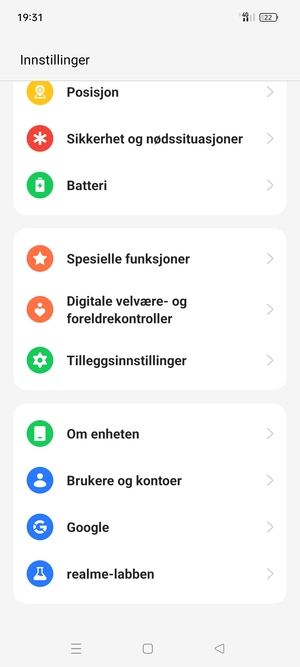 Bla til og velg Brukere og kontoer