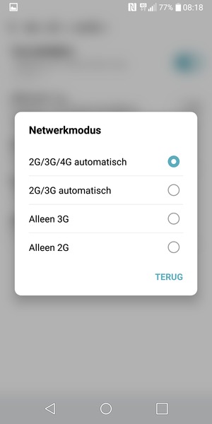 Selecteer uw voorkeursoptie