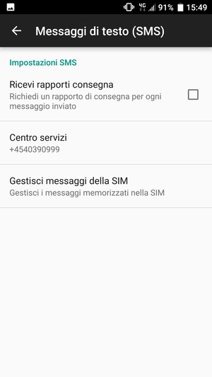 Seleziona Centro servizi