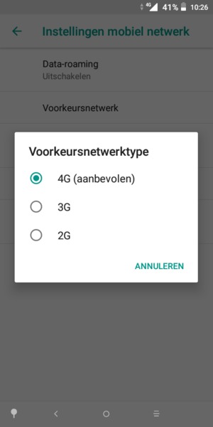 Selecteer uw voorkeursoptie