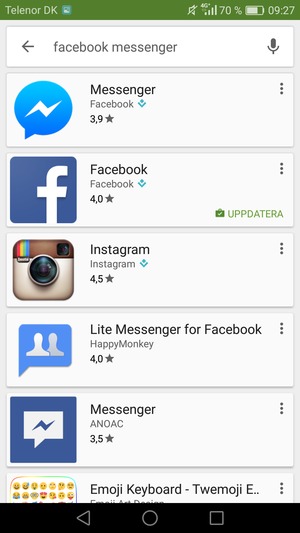 Välj appen