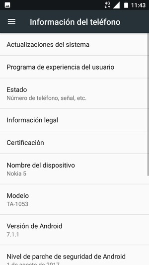 Seleccione Actualizaciones del sistema