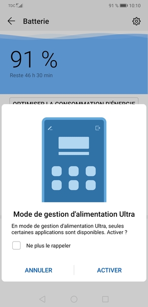 Sélectionnez ACTIVER