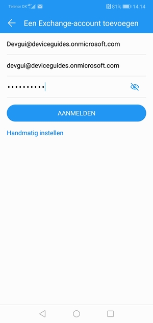 Voer uw e-mailadres, gebruikersnaam en wachtwoord in. Selecteer AANMELDEN