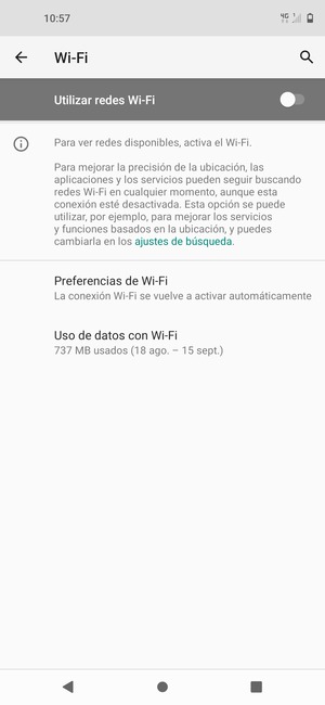 Active Utilizar redes Wi-Fi