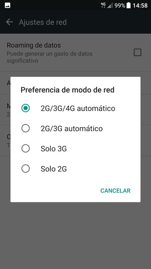 Seleccione la opción deseada