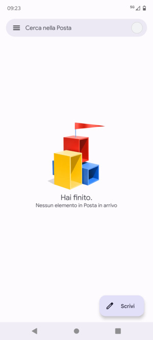 Il tuo Gmail è pronto per l'uso