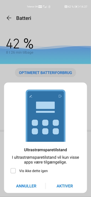 Vælg AKTIVER