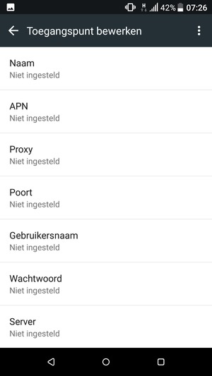 Voer internetgegevens in