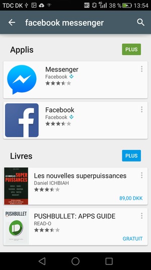 Sélectionnez l'appli