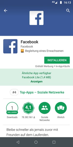 Wählen Sie INSTALLIEREN