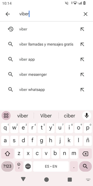 Introduzca el nombre de la aplicación y seleccione Buscar