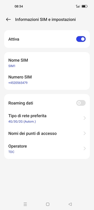 Seleziona Nomi dei punti di accesso