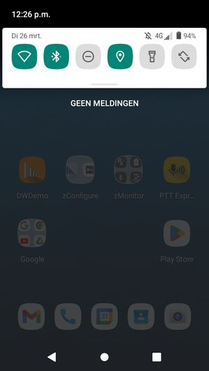 Schuif naar beneden in het bovenste menu opnieuw