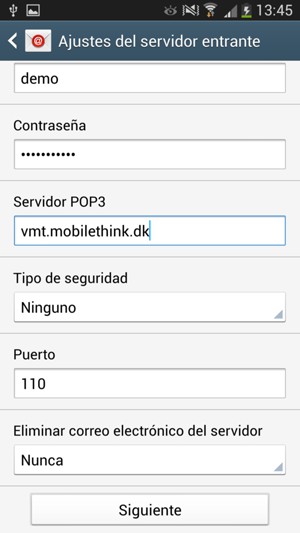 Seleccione Siguiente