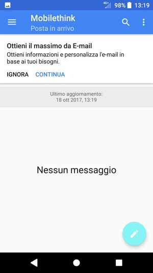 Il tuo account è pronto per l'uso