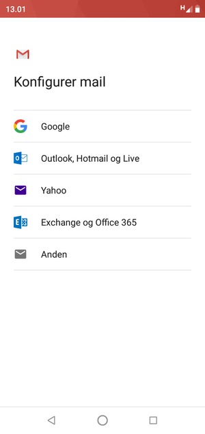 Vælg Google