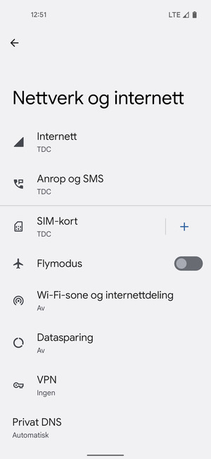 Velg SIM-kort