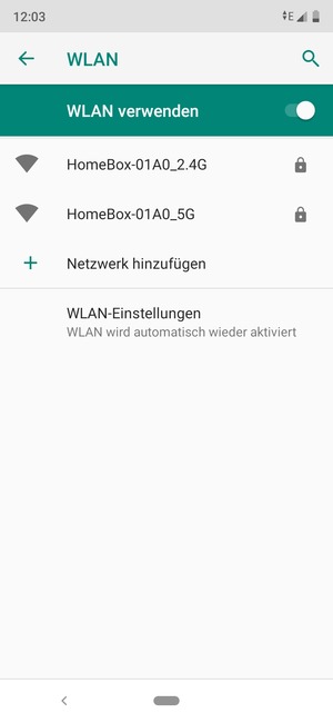 Wählen Sie das Wireless-Netzwerk, zu dem Sie eine Verbindung herstellen möchten