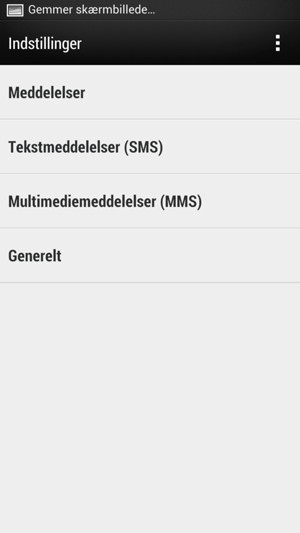 Vælg Tekstmeddelelser (SMS)