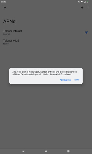 Wählen Sie OKAY